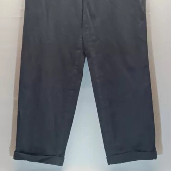 Banana Republic Men's Sz 33x30 Emerson Straight Flat Front Gray Navy Chino Pants - Picture 3 of 12